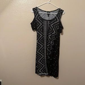 Black cover up dress
